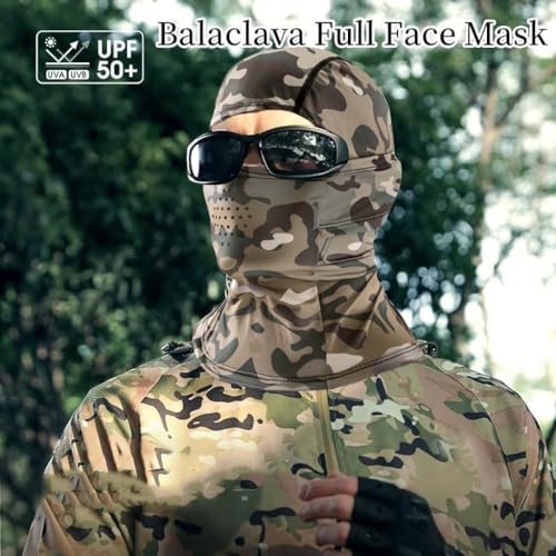 Optifit® Summer Balaclava Face Mask Quick Dry Cooling Fabric Sun Protection Outdoor Slim Hat with Breathable Mesh Cover High Stretchy for Riding Hiking Camping 3PCS