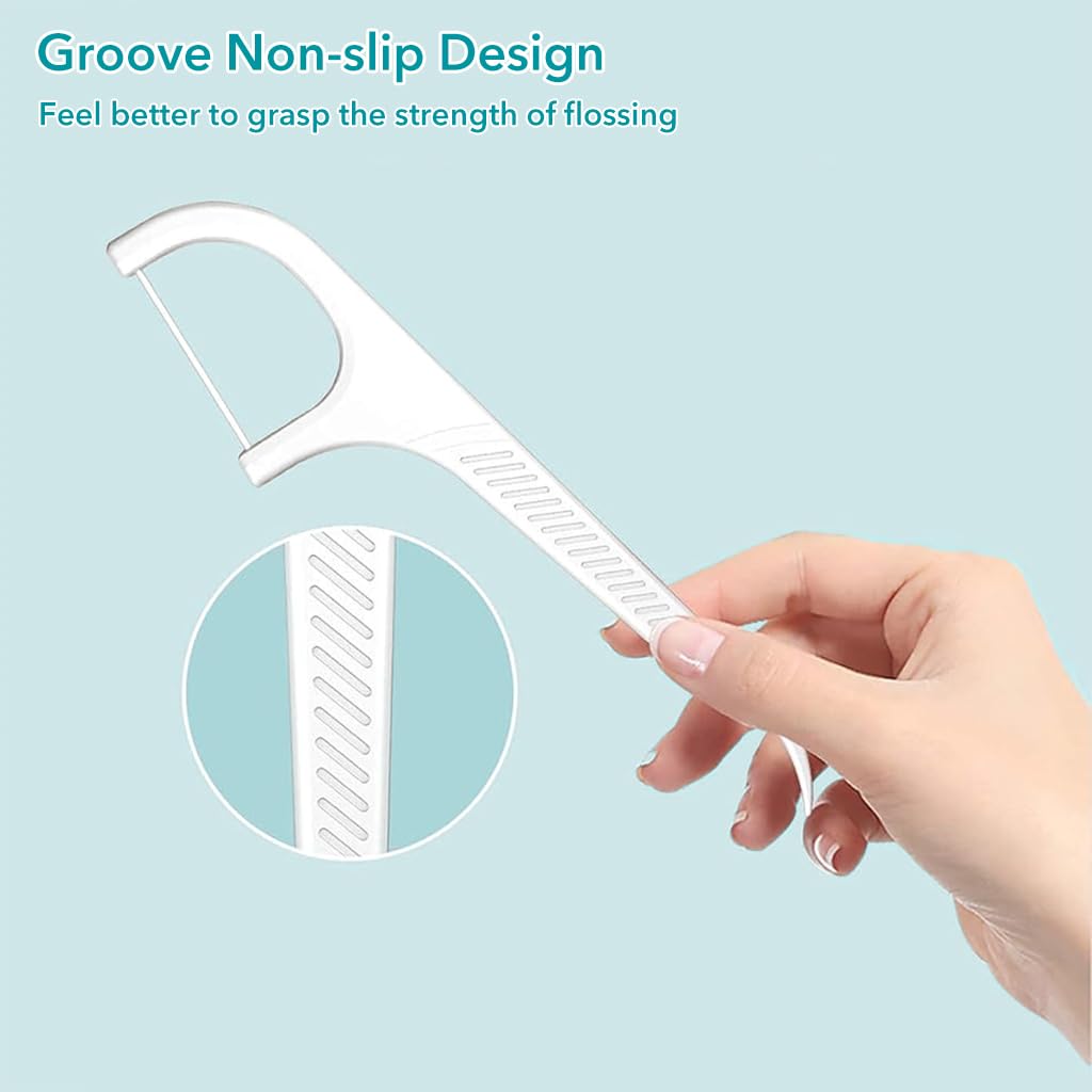HANNEA 324pcs Dental Picks Teeth Cleaning Picks Dental-Floss Oral Hygiene Dual Head Dental-Floss Disposable Travel Dental-Floss