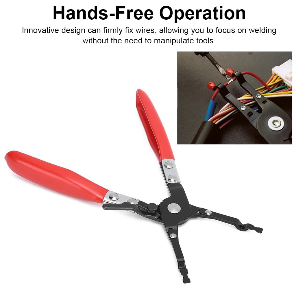 Serplex Car Soldering Plier Wire Multi-Function Welding Clamps PickUp Aid Plier Hand Tools Metal Soldering Plier for Soldering Welding Cable, for Automobile Maintenance Repairing Vehicle