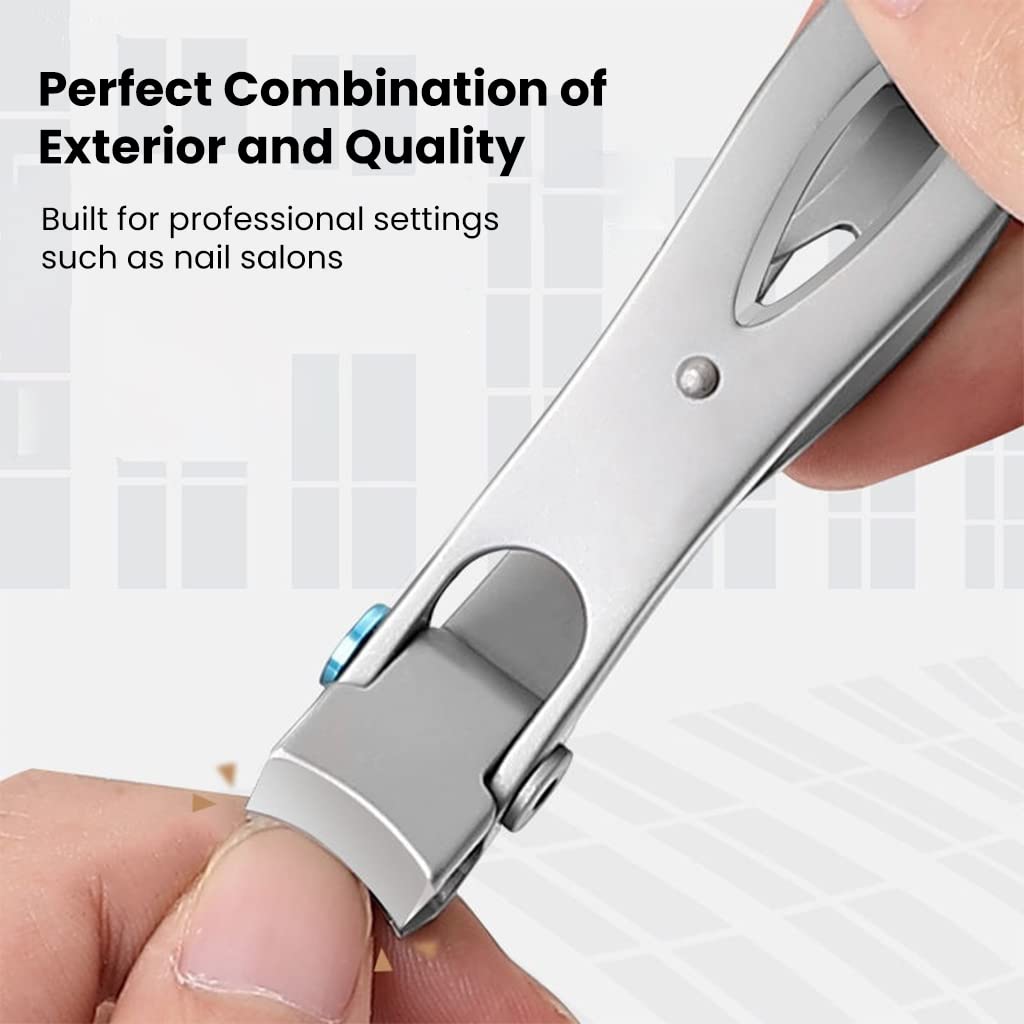 MAYCREATE Nail Clipper Cutter Nail Cutting Trimmer Toenail Fingernail Cutter Stainless Steel Toenail Clippers for Thick Nails