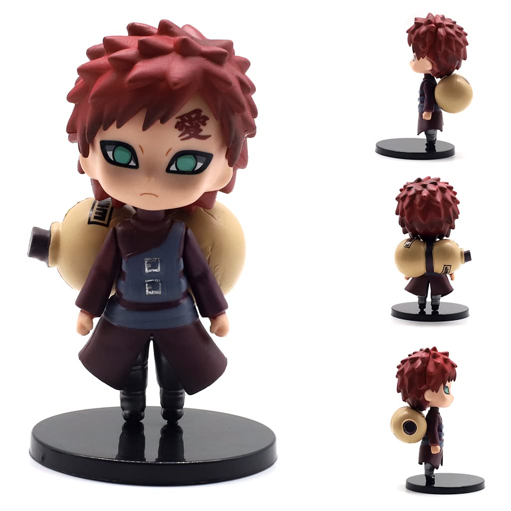 PATPAT Naruto Action Figures, Anime Naruto Action Figures Set PVC Action Figures Cake Decorating Items Gifts for Girls Boys (Height- 10 cm) B