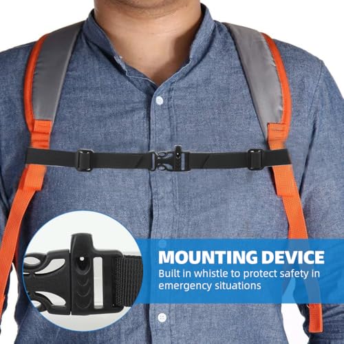 Proberos® Backpack Strap Chest Buckle for Travel Camping Replacement Adjustable Quick Release Sternum Reducing Back Strain Improving Fit 3 PCS