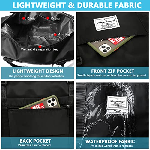 PALAY Duffel Bag for Men Women, Travel Duffel Bag, Shoulder Weekender Overnight Bag, Lightweight Oxford Cloth Gym Bag Carry Bags Reinforced Handle Waterproof Gym Bag, 41*28*15cm