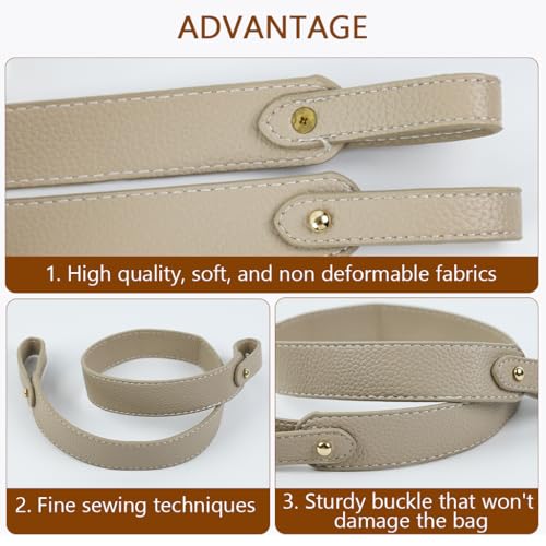 PALAY 2Pcs PU Shoulder Bag Straps 23.6 Inches Stylish Tote Bag Shoulder Strap Replacement Narrow Shoulder Straps for Crossbody Bag, Shoulder Bag, Handbags, Black & Beige