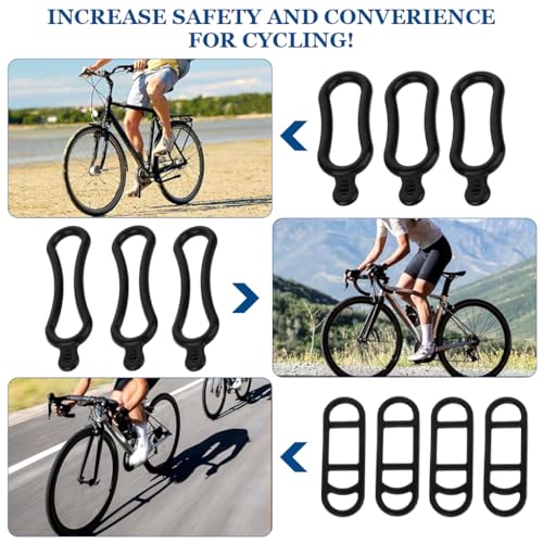 Proberos® 20PCS Bicycle Silicone Bands Handlebar Mounting Straps Elastic Flexible Rubber for Bike Light Phone Speaker Holder