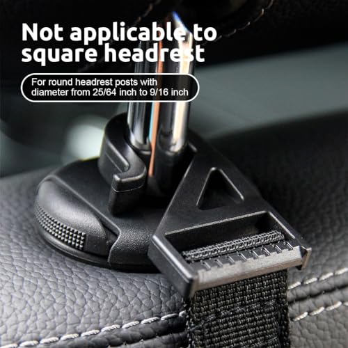 STHIRA® 12PCS Car Headrest Hooks for Backseat Hanging Heavy-Duty Up to 17.6lbs Capacity Easy Install Durable Organizer Perfect Bags Storage Water Bottles More