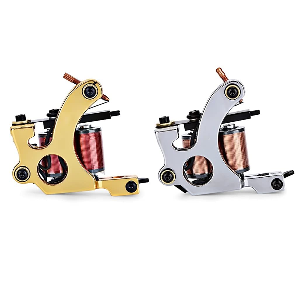 MAYCREATE Tattoo Coil Liner Shader Gun, 1 Tattoo Machine Gun (Gold)