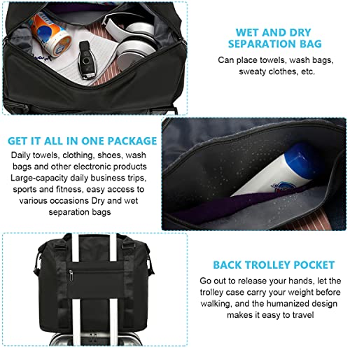 PALAY Duffel Bag for Men Women, Travel Duffel Bag, Shoulder Weekender Overnight Bag, Lightweight Oxford Cloth Gym Bag Carry Bags Reinforced Handle Waterproof Gym Bag, 41*28*15cm