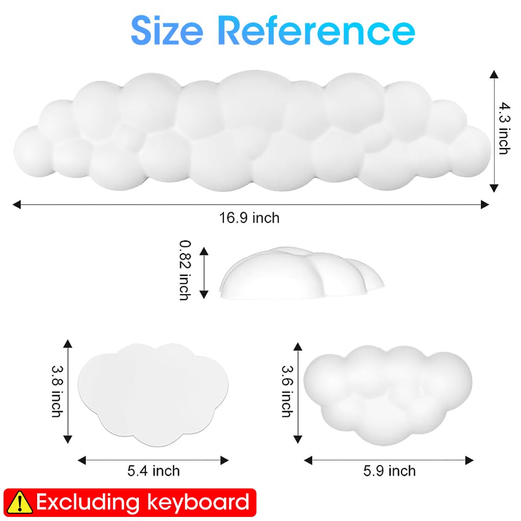 Verilux Desktop Computer Typing Wrist Rest Combo Keyboard Wrist Rest Fatigue Relief Arm Rest for Typing Non-Slip Base Wrist Rest Ergonomic Design Memory Foam PU Wrist for Typing, Gaming, 2pcs