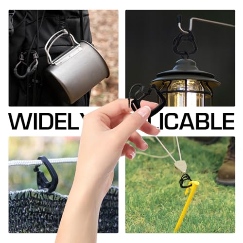 Optifit 30Pcs Plastic Hooks Sun Shade Hanging Clips Plastic Sunshade Clips Universal Sun Shade Hooks for Balcony, Garden, Patio, Camping