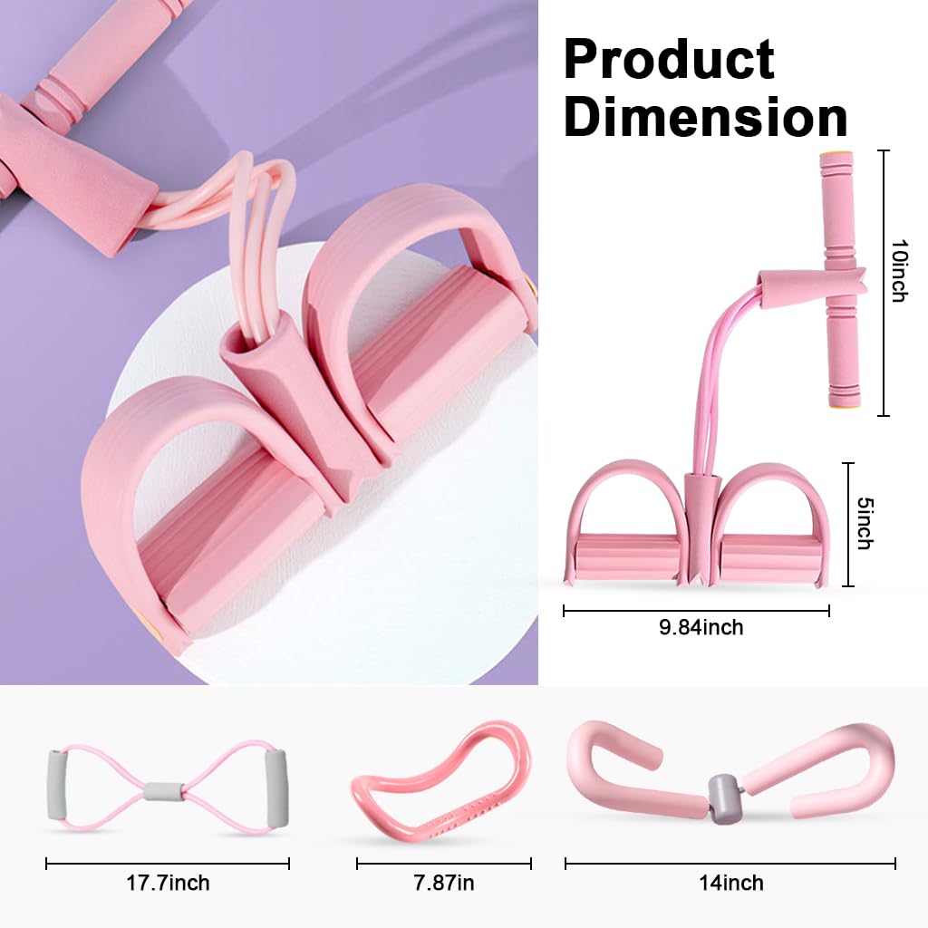 Proberos Fitness Kit Yoga Starter Kit Set of 4pcs Yoga Fitness Equipments Yoga Ring, Thigh Trainer, Ankle Puller, Yoga Back Resistance Stretcher Quality Starter Yoga Kits for Beginners and Gifts