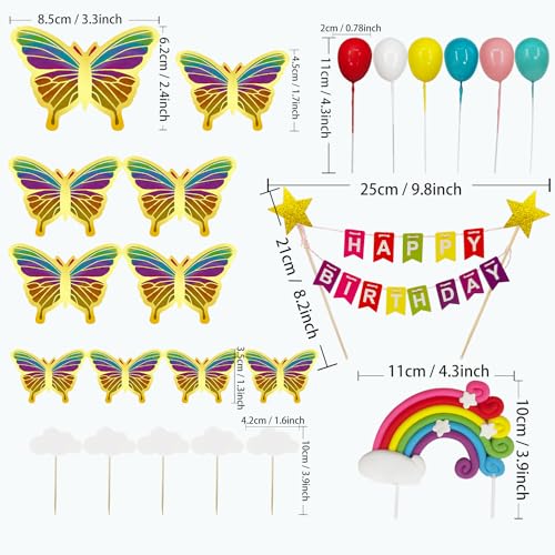 HASTHIP® 23 Cake Toppers Bunting Set