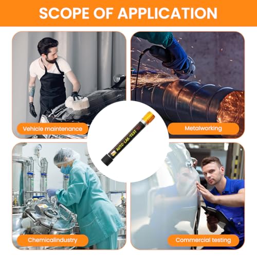 STHIRA® Paint Thickness Gauge Pen with Cap Magnetic Coating Color-coded Quick Assessment Portable Versatile Manual Paint Tool 3 PCS