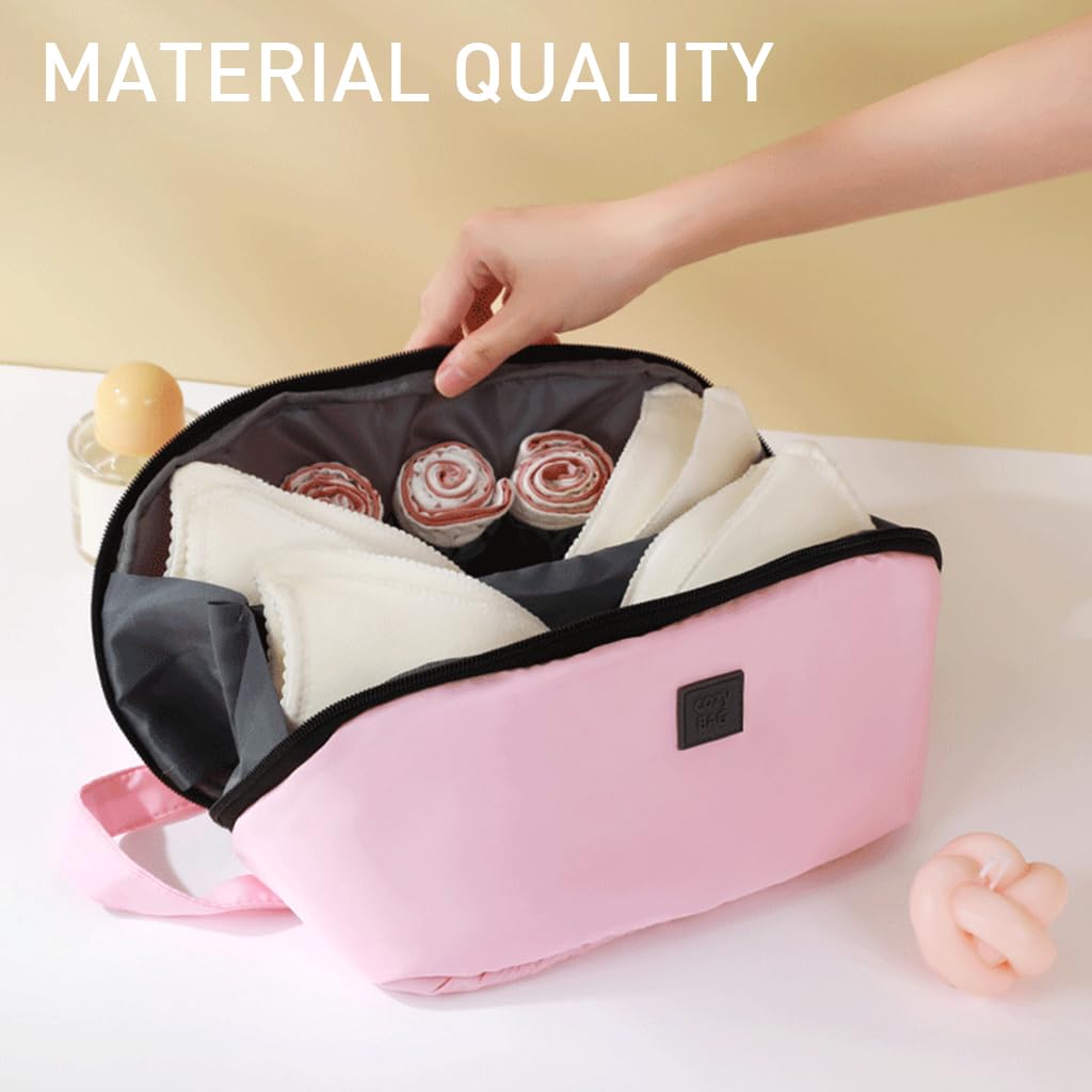MAYCREATE Bra Underwear Organizer for Travel Underwear Storage Bag Travel Lingerie Pouch Portable Bra Organizer Waterpoof Utility Storage Bag for Clothing, Travel Essentials - Multi Compartment