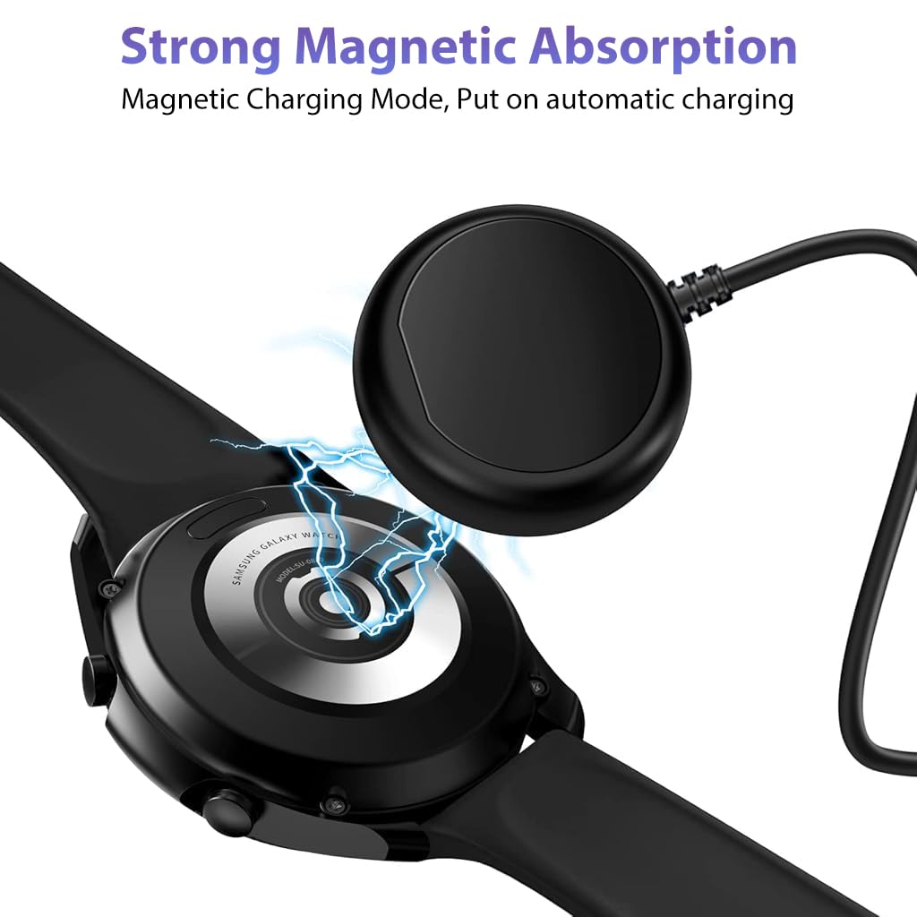 ZORBES USB C Wireless Charger for Samsung Galaxy Watch 7 Multifunctional 2 in 1 Mag-netic Wireless Charger Universal USB C Wireless Charger for Galaxy Watch7/Ultar/6/5Pro/4/3, Phone, Tablet