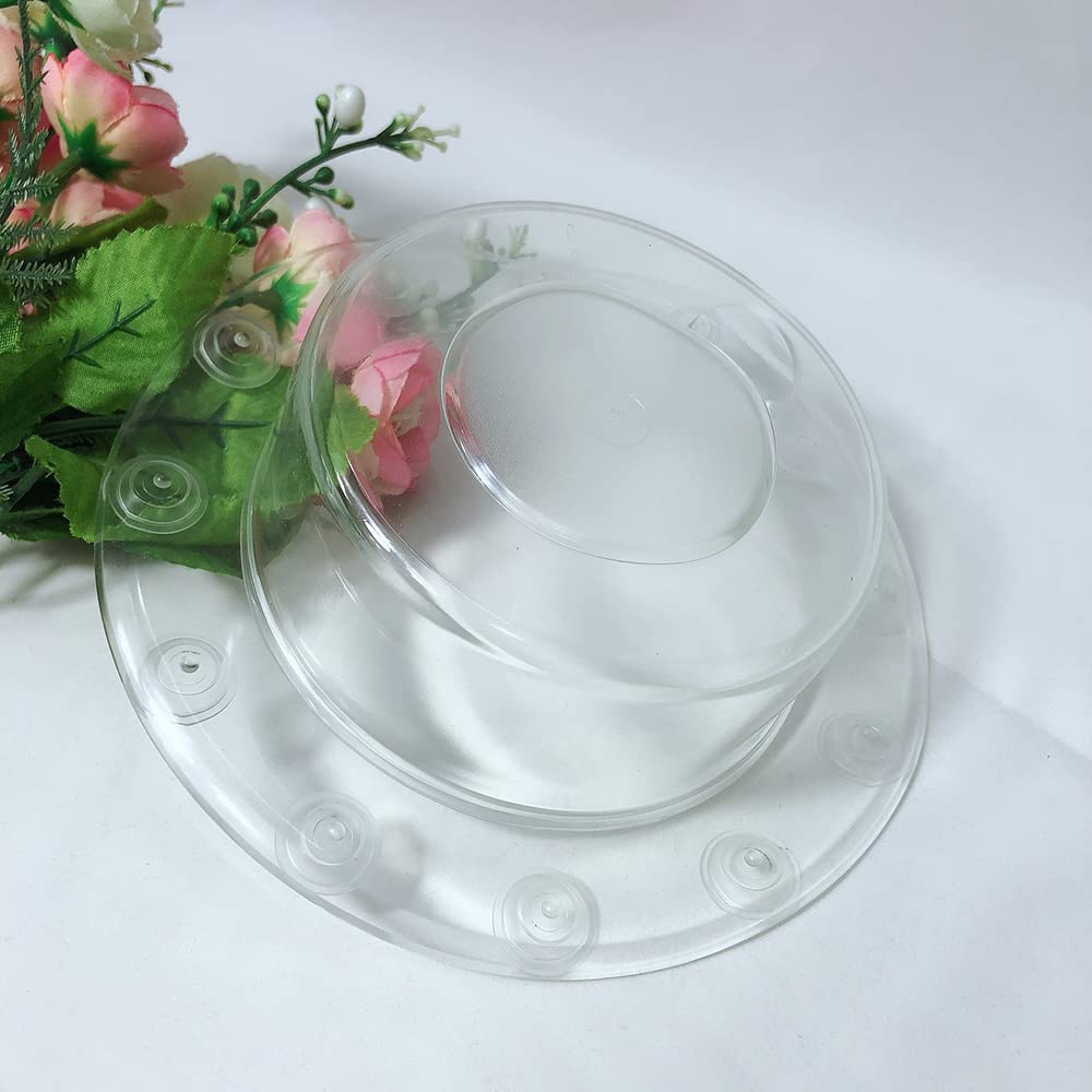 HASTHIP Overflow Drain Cover for Tub, Drain Block, Water Stopper Plug, Bath Essentials for Women, Suction Cup Seal, Best Gifts for Mom, Spa & Bath Accessories, 4 Diameter, Clear