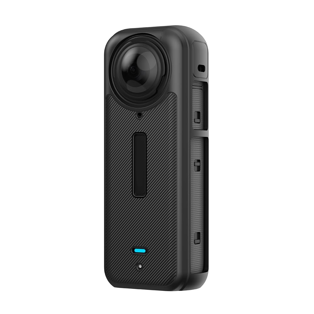 ZORBES Silicone Cover For Insta 360 X4 Silicone Protective Case Anti-Scratch Silicone Cover Anti-slip Snug-fit Silicone Housing Protective Cover for Insta 360 X4 Sports Camera, Not Include X4 Camera