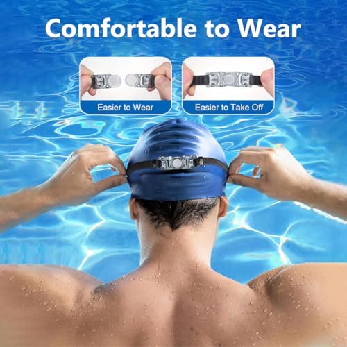 Proberos® Short-sighted Swimming Goggle for Men Women Nearsighted Silicone Waterproof Anti-Fog -4.5 Diopters 3 PCS