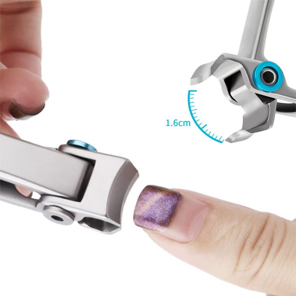 MAYCREATE Nail Clipper Cutter Nail Cutting Trimmer Toenail Fingernail Cutter Stainless Steel Toenail Clippers for Thick Nails