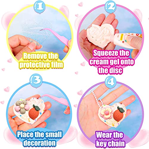HASTHIP 193Pcs Children's 3D Stickers Set, DIY Cream Glue Girl Stickers Photo Decoration, Create Your Own Sticker Art and DIY Crafts with Storage Box - Fun Activity for Girls