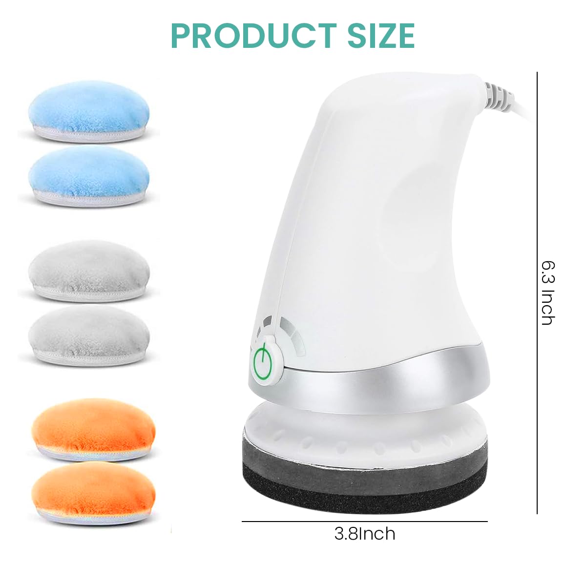 HANNEA Body Massager Electric Shoulder Back Massager Full Body Massager for Neck, Back, Arm, Lumbar, Leg Viberation Muscle Massager with Stepless Body Sculpt Massager with 6 Soft Cloth Cover