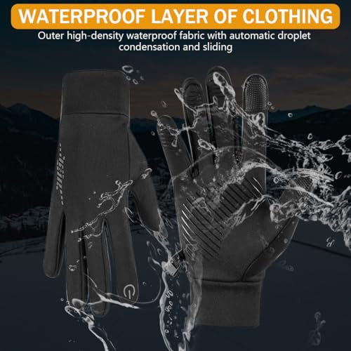 Proberos® Sun Protection Riding Gloves Isolate UV Touch Screen Warm Anti-Slip Fashion Unisex Thermal Outdoor for Running Cycling Hiking Size M 3PCS