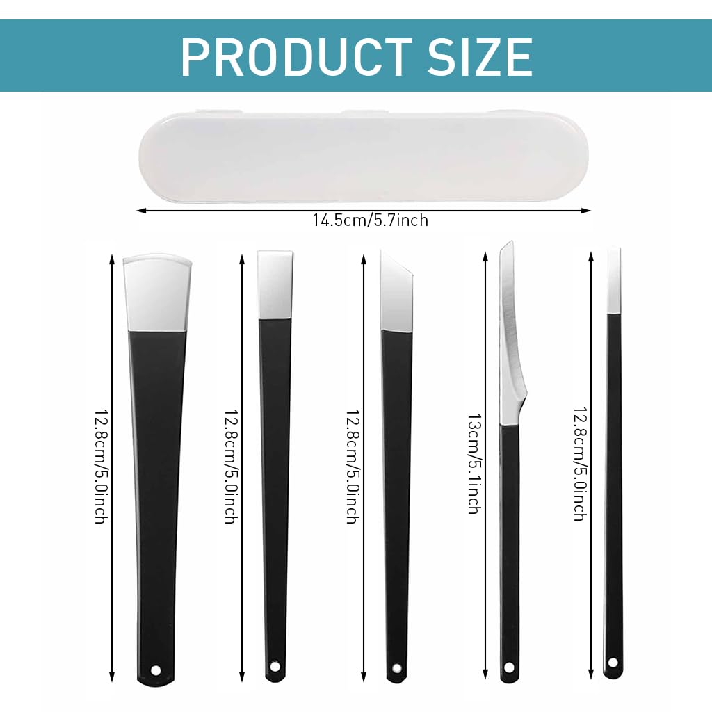 MAYCREATE 5 PCS Pedicure Shavers Set,Professional Foot File Dead Hard Skin Feet Heel Cuticle Callus Shaver Foot