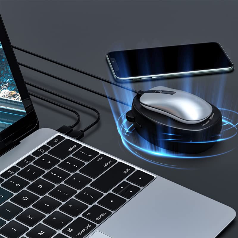 ZORBES Undetectable Plug & Play Mechanical Mouse Mover Jiggler Device for Keeps PC Active, Laptop,Work from Home, Randomly Mouse Movement