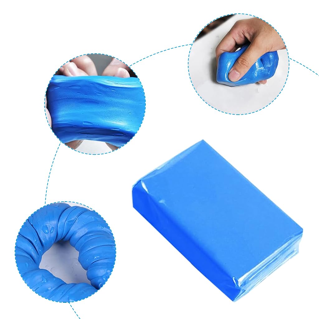 STHIRA 5 Packs Blue Car Cleaning Clay 100g Per Pack Magic Car Interior Cleaning Clay Car Detailing Clay