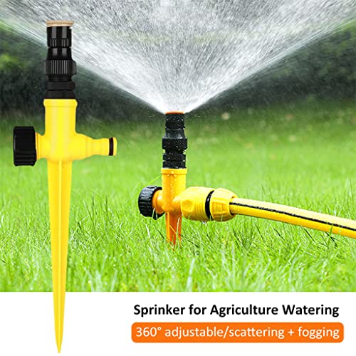 Optifit® Garden Sprinker for Garden Agriculture Watering 360 Rotating Irrigation Sprinkler Adjustable Irrigation Angle Sprinkler Gardening Watering Systems for Outdoor Garden Yard Lawns X 3
