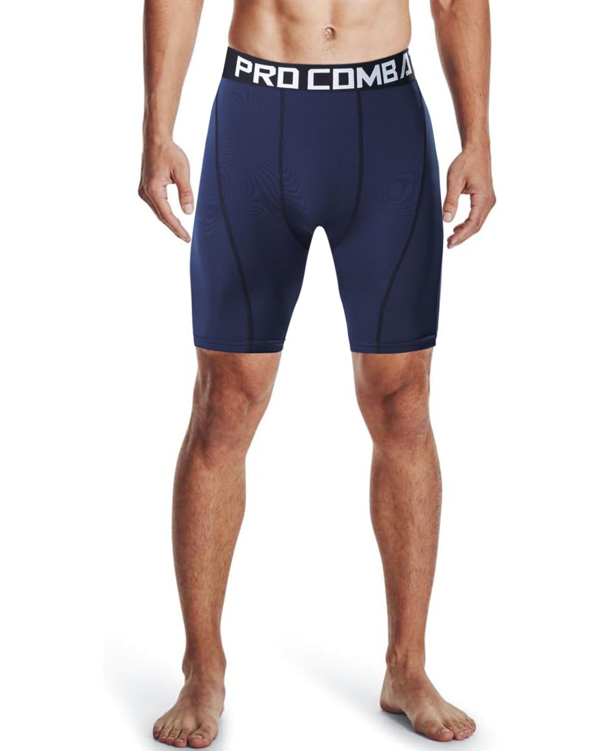 Optifit Tights for Men, Quick Dry & Stretchy Breathable Men's Compression Shorts for Gym, Running, Cycling, Swimming, Basketball, Cricket, Yoga, Football, Tennis, Badminton & Many More Sports (L)