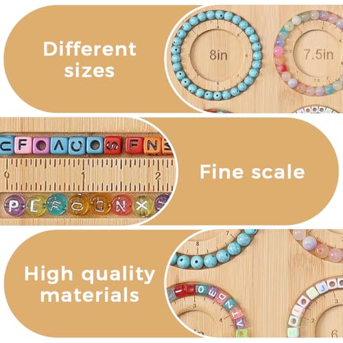 HASTHIP® Bead Board for Jewelry Making, Bamboo Beading Board for Jewelry Bracelet Making, DIY Bracelet Bead Board
