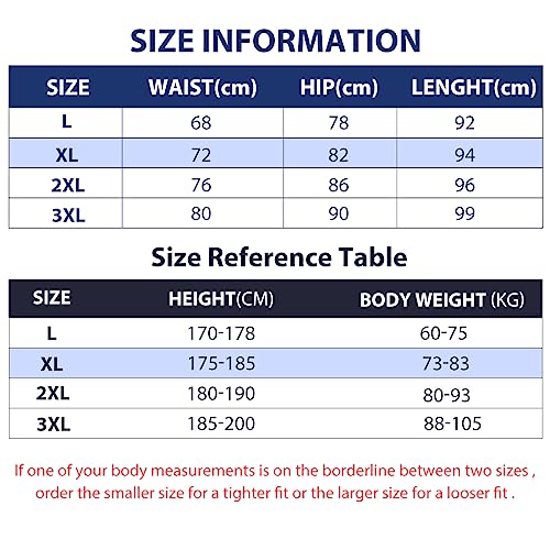 Optifit Tights for Men, Quick Dry & Stretchy Breathable Men's Long Compression Shorts for Gym, Running, Cycling, Swimming, Basketball, Cricket, Yoga, Football, Tennis & Many More Sports (XL) Blue