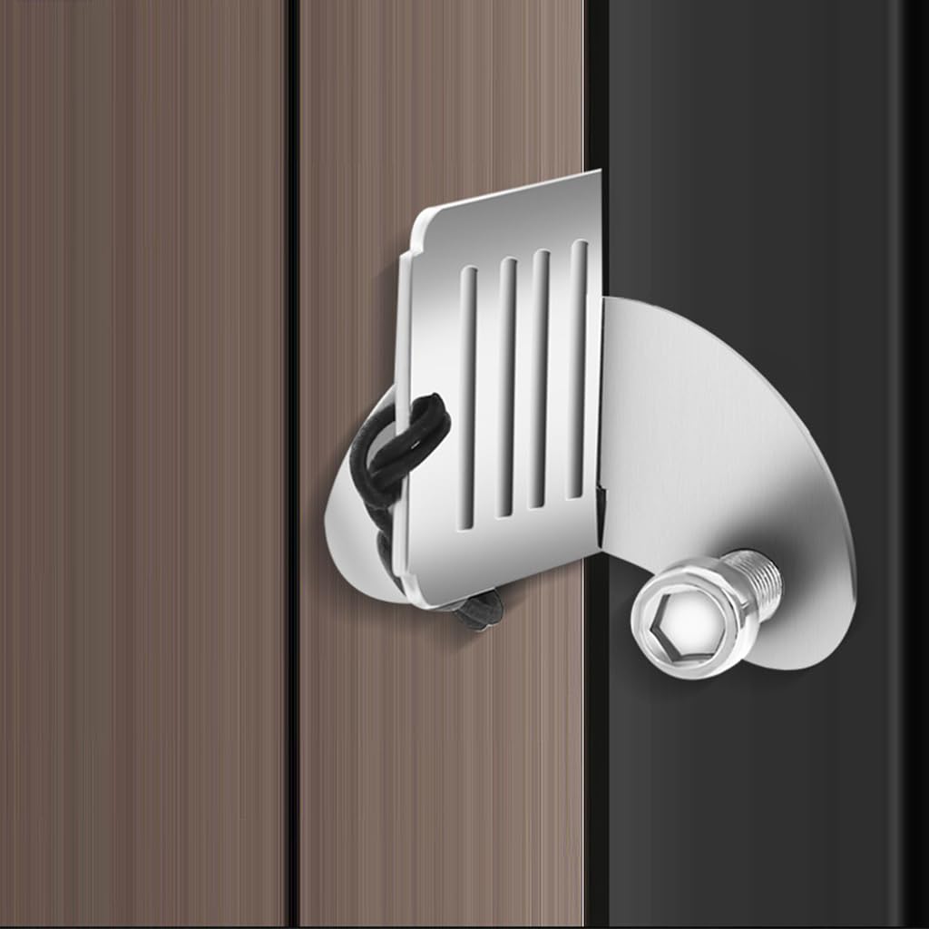 HASTHIP Door Lock Easy Door Latch Lock Portable Safety Latch Lock for Home, Apartment, Hotel, Prevent Unauthorized Entry, Additional Safety and Privacy Door Stopper