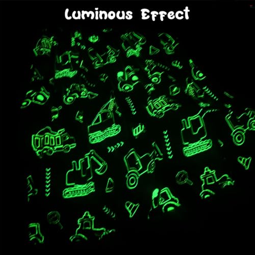HASTHIP® Flannel Blanket Glow in The Dark Blanket Cartoon Print Blanket for Kids, 60''x78''Soft Plush Flannel Blanket for Party Night Comforter Blanket for Kids Fun Luminous Blanket