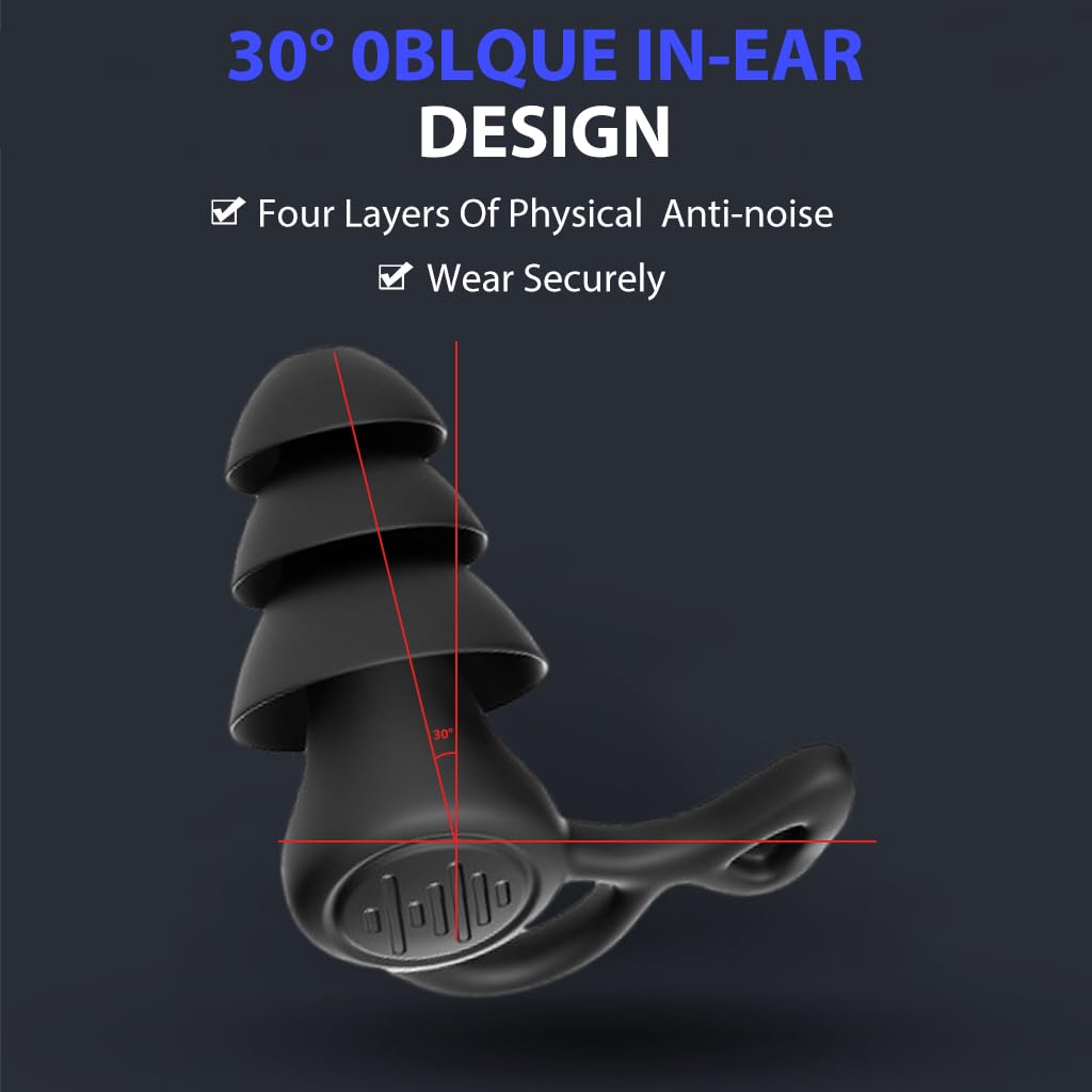 Proberos Swimming Ear Plugs Nose Clip for Adults Waterproof Silicone Ear Plugs for Swimming Soft Spiral Swim Earplugs with Storage Box Swimming Ear Plug Nose Clip for Swimming, Surfing, Snorkeling