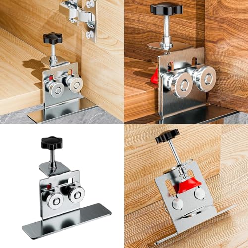 Serplex® Floor Cabinets Frame Install Clamp Cabinet Door Mounting Support Stainless Steel Arm Multipurpose Jig for Hidden Door Install 3PCS