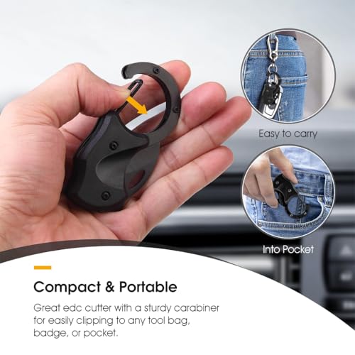 Proberos® Pocket Cutter for Keychain, Mini EDC Gadgets for Everyday Carry, Great Gift for Men 3 PCS