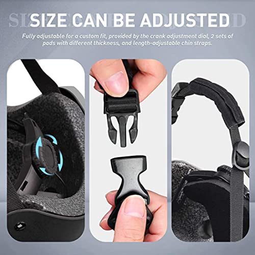 Proberos® Adjustable Abs Shell Safety Cycling Helmet Protective Suitable for Youth Adult Kids Black 3 PCS