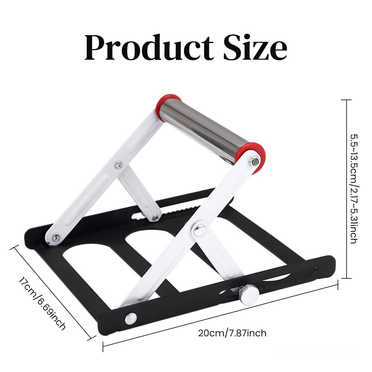 Serplex Cutting Material Stand Folding Stand with Adjustable Height Work Table Cutting Material Stand Raw Material Bracket for Metal Cutting Compact Cutting Machine Accessory, 20x17cm