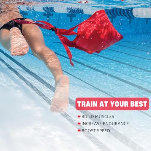 Proberos® Swim Parachute Swim Training Equipment for Resistance Training and Pool Accessory 3PCS