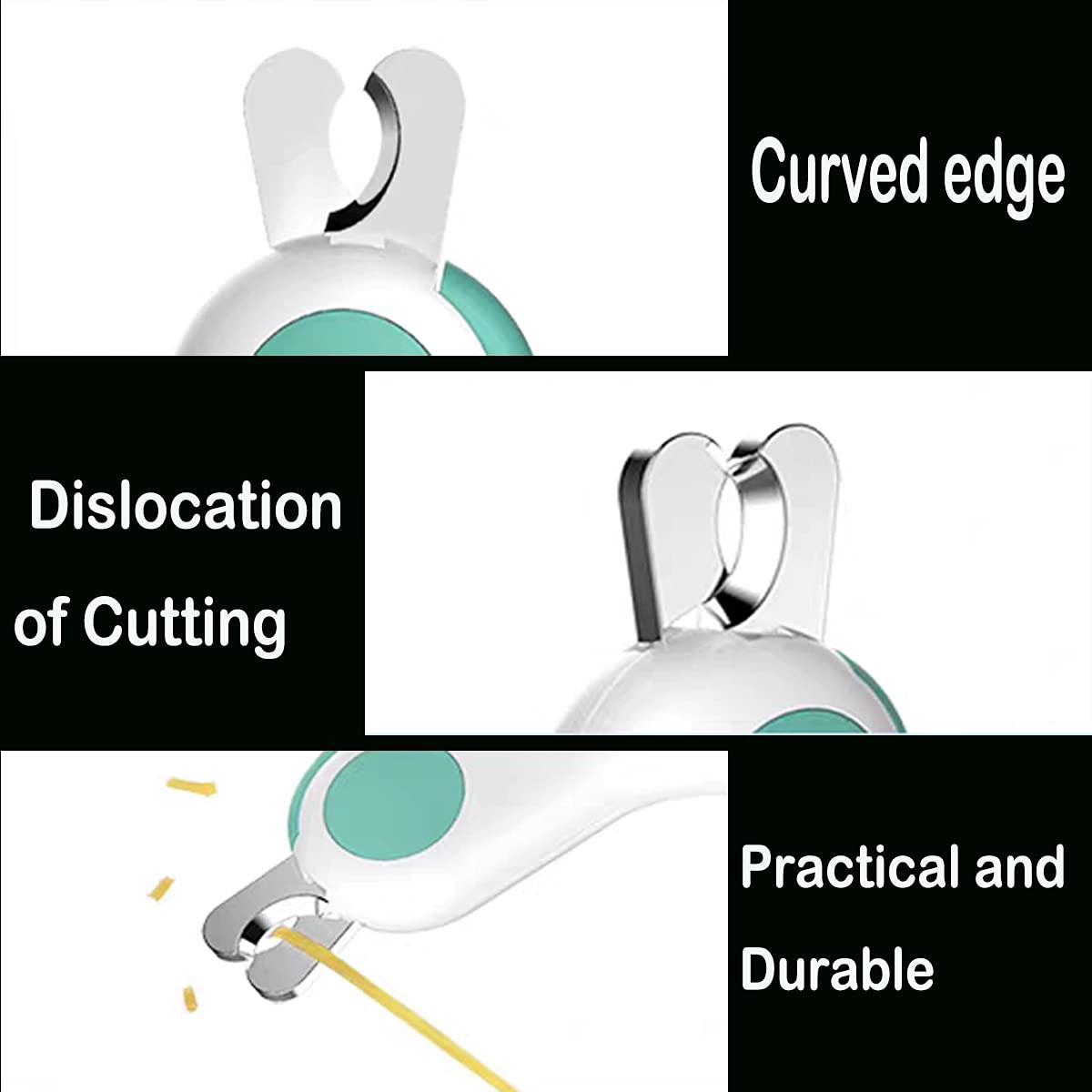 Qpets Mini Cute Dog Nail Cutter with LED for Cat Small Dog, Safe Lock Compact Dogs Nail Cutter, with Led Light Not Hurt Pets, Pet Nail Cutter for Small Pets, Dog, Cat, Puppy, Kittens