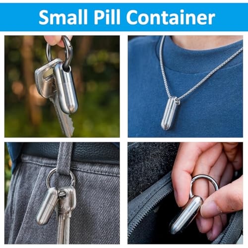 HANNEA® Micro Keychain Pill Holder 2PCS