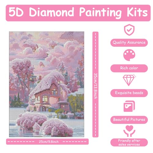 HASTHIP Diamond Painting Kit, 11.8x15.7inch Frozen Princess Elsa Diamond Painting, 5D Diamond Painting Kit for Adults & Kids, Very Suitable for Home Leisure Wall Decoration, Gift for Kids and Adults