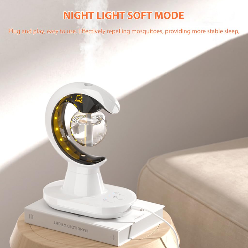 HANNEA Mosquito Repeller Lamp 3 in 1 Electric Mosquito Repeller Humidifier Night Light Quiet Mosquito Lamp for Bedroom, Office, Nursury Room, Living Room