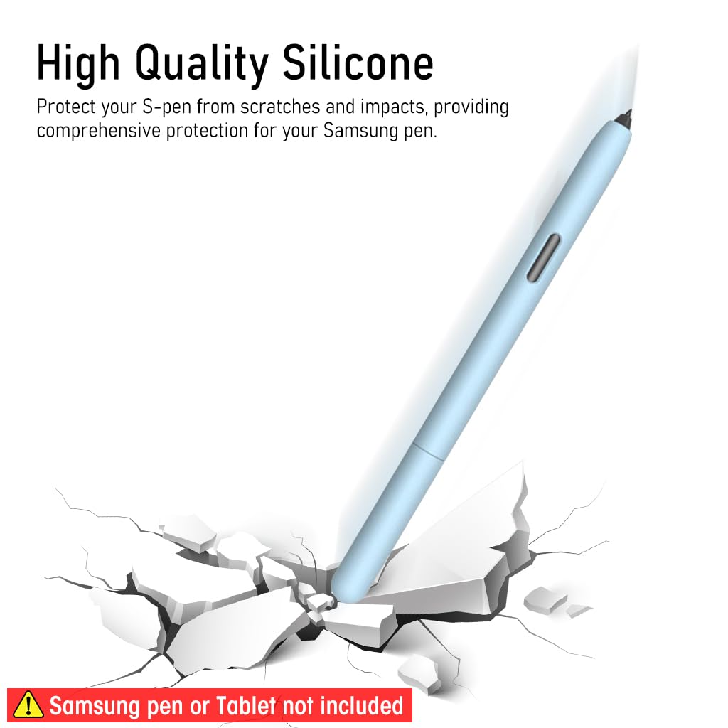 ZORBES Silicone Sleeve Case for Samsung Galaxy Tab S7 S Pen, Non-Slip Smooth Silicone Cover Protective Cover for Galaxy Tab S7/S7+ S Pen, Samsung Galaxy Tab S8/S8+ Ultra Pen