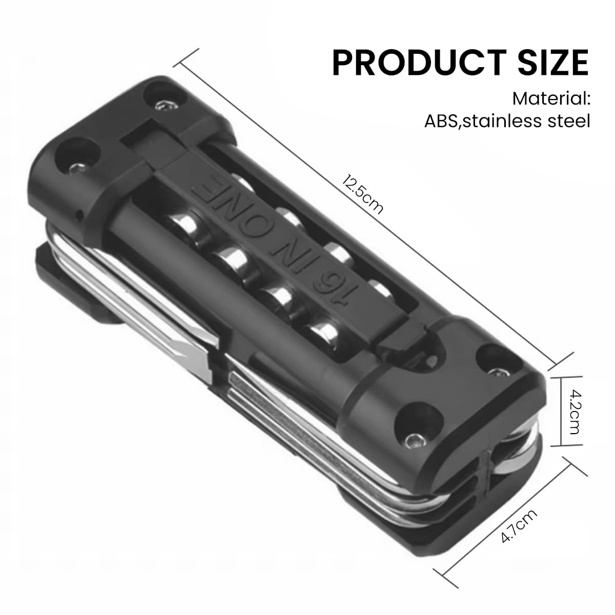 STHIRA Multi Tool Folding Multifunctional Tool Portable Multi Hex Key Tool Drill Tool Mini Wrench Bicycle Repairing Tool Outdoor Gadget Multipurpose Gadget Gift for Man