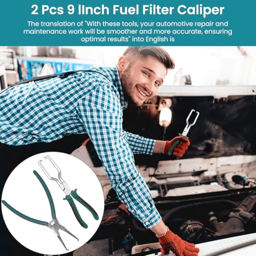 STHIRA® 2Pcs Fuel Line Petrol Clip Pipe Pliers Small & Large Hose Remover Pliers with Angled Tips Eases Removal of Hoses in Radiators, Air Cleaners & Fuel Filters, Universal Auto Tool for Maintenance