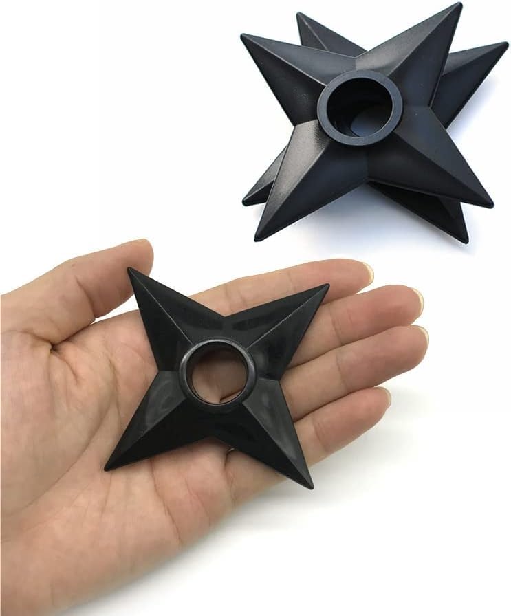 PATPAT 3Pcs Toys Shuriken Ninja 3.5 Inches ABS Cosplay Kunai Safe Plastic Shuriken Samurai Shuriken Anime Martial Art Cosplay Anime Toy Anime Accessories Anime Merchandise