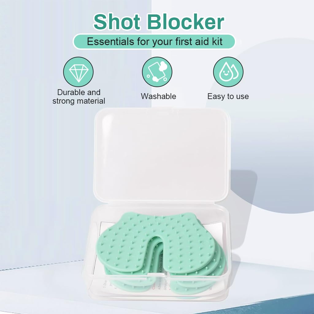 HANNEA 4Pcs Kids Use Shot Pain Reducer Pads Shot Blocker Immediate Pain Relief Blocker for Needle Injections Immunization Injections